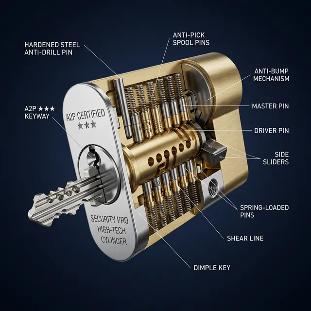 Cylindre haute sécurité A2P certifié